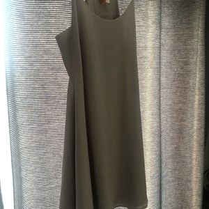 The Coverii grey silk dress with liner